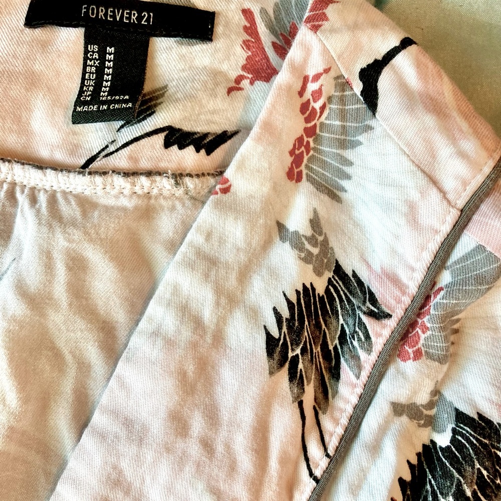 Pink Forever 21 kimono jacket robe